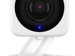 Wyze Cam v4, 2K HD Wi-Fi Smart Home Security Camera, Indoor/Outdoor Use, Pet/Baby Monitor, Motion Activated Spotlight/Siren, Enhanced Color Night Vision, 2-Way Audio, Local/Cloud Storage, Wired, White