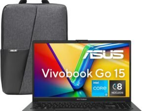 ASUS Vivobook Go 15/E1504GA-NJ335W/Intel Ci3-8 Nucleos/8GB RAM/256GB SSD/Resistencia Grado Militar/Incluye Mochila y Mouse/Teclado en Español y Garantia en México